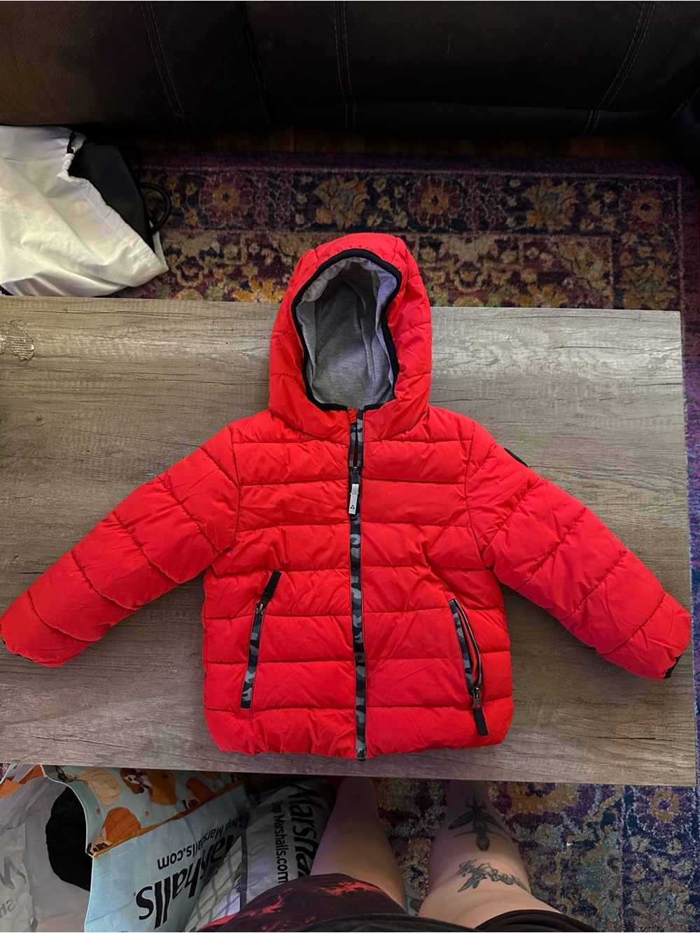 Gerry Weber Kids' Red Hooded Puffer Jacket